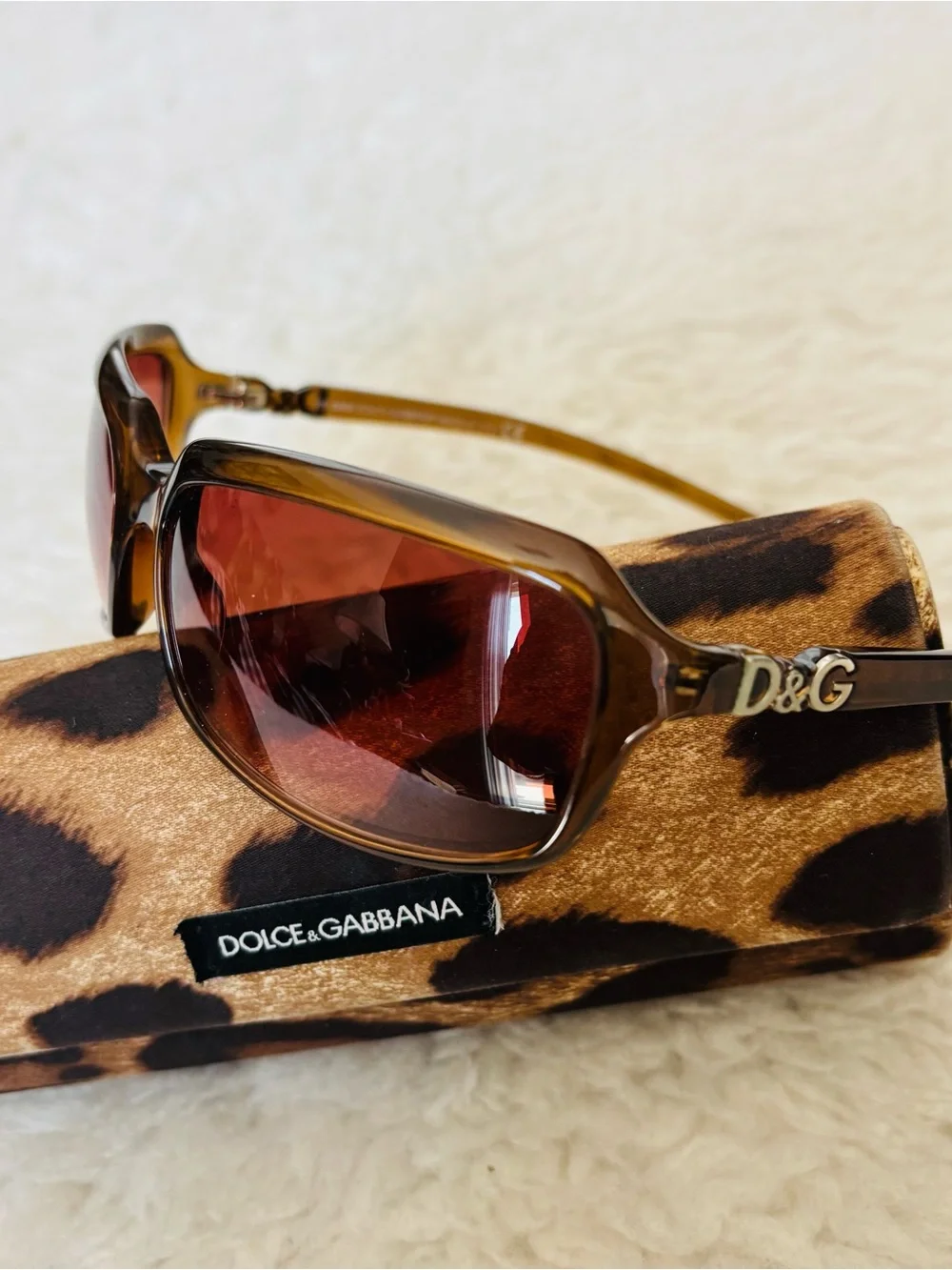 Dolce & Gabbana DG 2192 Clear Light Brown Frame Brown Gradient Sunglasses